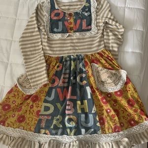 Girls Mustard Pie Dress